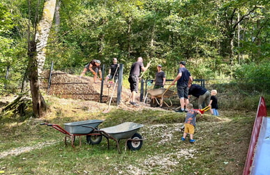 Rindenmulch-Aktion im Rabennest