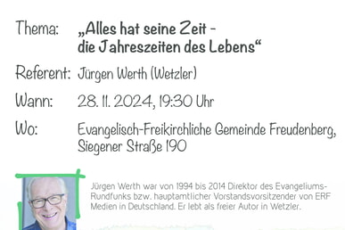 Allianz Vortrag 28. November | 19.30 Uhr Ev. freik.Gemeinde Siegener Straße 190